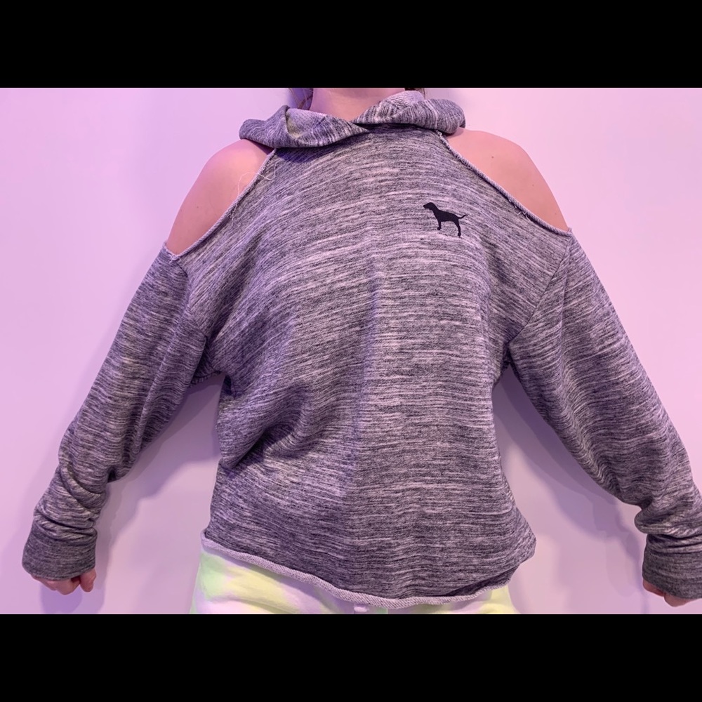 Off the shoulder sweatshirt